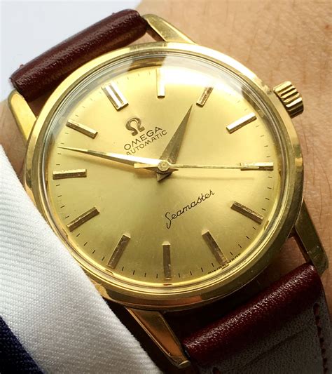 omega gold seamaster automatic.